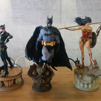 Cool collectible statues and toys available for purchase or booking