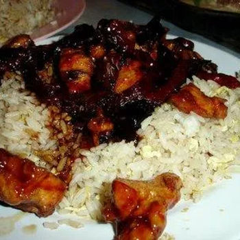 "Kung Pou" with Fried Rice