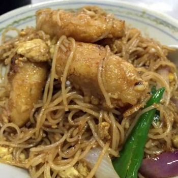 Fried fish meat mee hoon