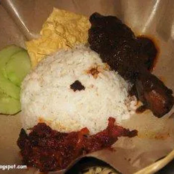 Rendang chicken Nasi Lemak