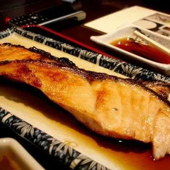 Grilled Salmon in teriyaki sauce