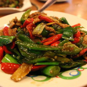 Fried meat in farmer style