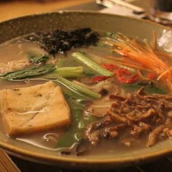 Organic Black Bean Soup with Vermicelli