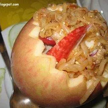 Seafood Salad in Apple