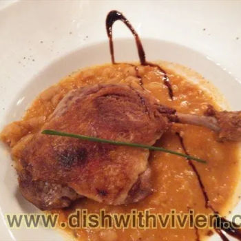 Duck Leg Confit With White Bean Stew