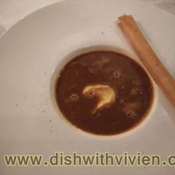 Traditional french gratinated French onion soup with AOC Comte Cheese