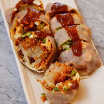 Crab Meat Popiah - RM3.40 (1pc), RM6.50 (2pcs)