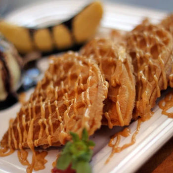 Peanut Banana Waffles