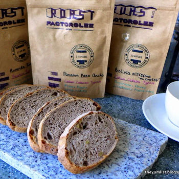 spongy rye bread with roasted walnuts and flax seeds