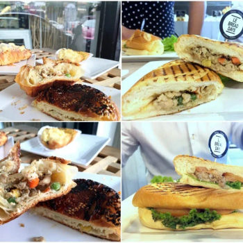 savoury bun, a Black Pepper Chicken Panini, a Tuna Panini and Sandwich