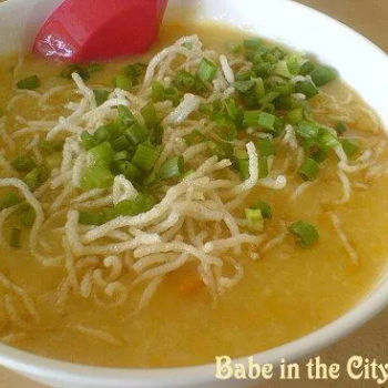 Pumpkin with Fish Slices Porridge