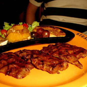 Grilled Ostrich meat