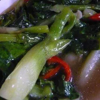 Kailan stir fried with Salted Fish
