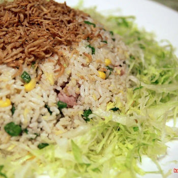
Wok Fried Rice with Anchovies and Chicken