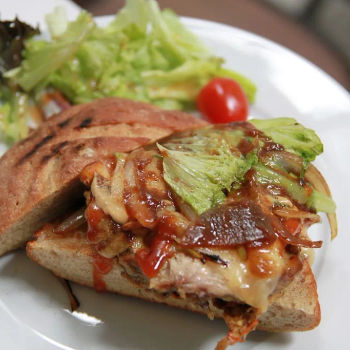 Chicken Cheese Sourdough Sandwich