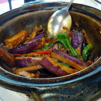 Claypot Eggplant with Minced Meat