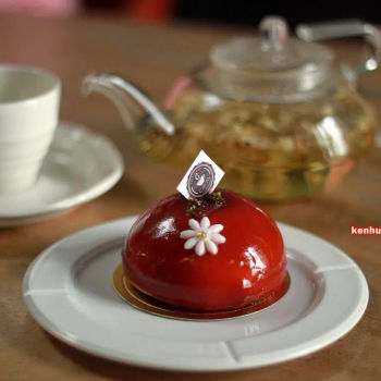 Lychee Rose Mascarpone Mousse