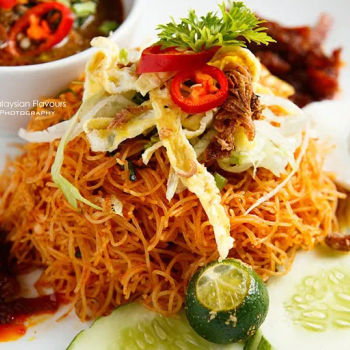 Mee Siam with Kambing Rendang