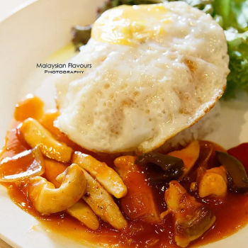 Fish Manchuria with Rice