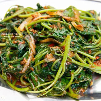 Sambal Belacan Sweet Potato Leaves