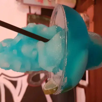 Frosty blue margarita 