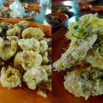 Batter-fried Squids and Butter Milk Prawns