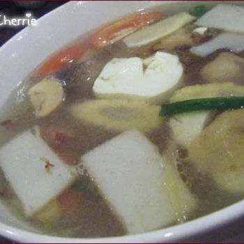 Salty Vege Toufu Soup