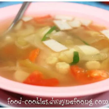 Salty Vege Tofu Soup