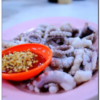 Boiled octopus