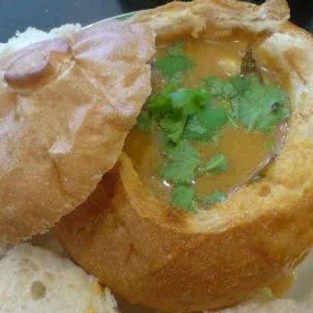 Bread Bowl with Curry Chicken