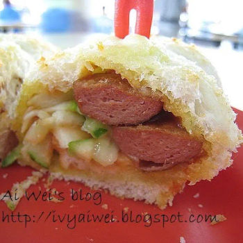 Sausage and Cucumber Bread Rolls