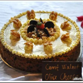 Carrot Walnut Olive Cheese