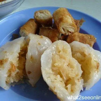 Fried Spring Rolls and Chai Koay