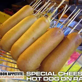 Sweet Batter Coated Cheese Hot Dog Stick
