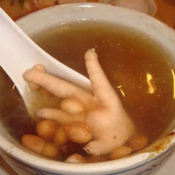 Chicken Feet With Peanut Soup