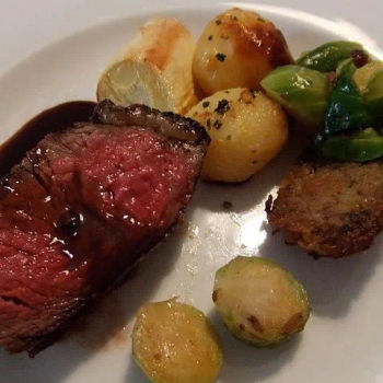 Prime Rib with Black Truffle Gravy