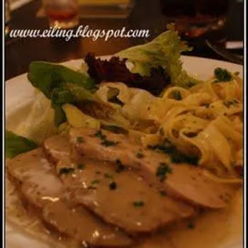 Roast Pork with Chardonnay & Thyme sauce