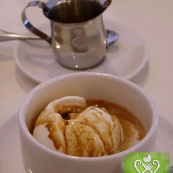 Affogato which was served ice-cream and coffee