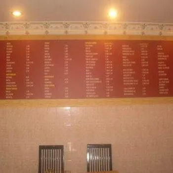 Menu and Price List On Board