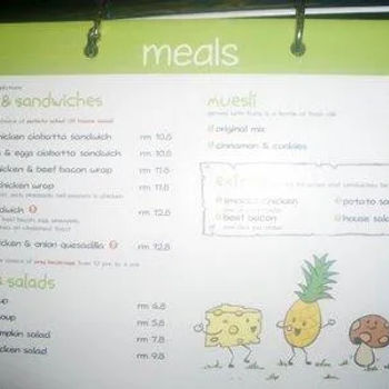 Meals Menu