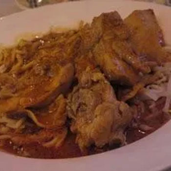 Dry Curry Chicken with Mee