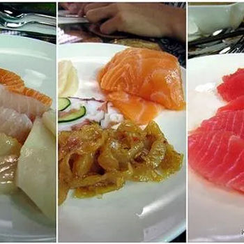 ll sort of sashimi(s), marinated jellyfish