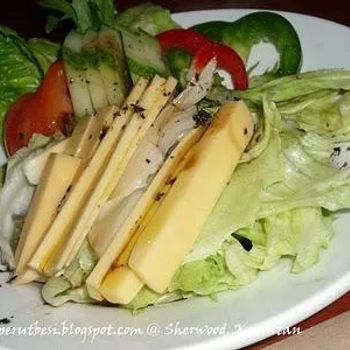 Cheese Salad with Italian Dressing