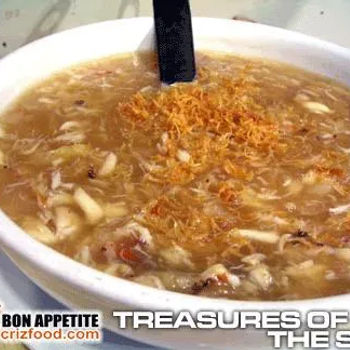 Scallops with Seafood & Sharks Fin Soup