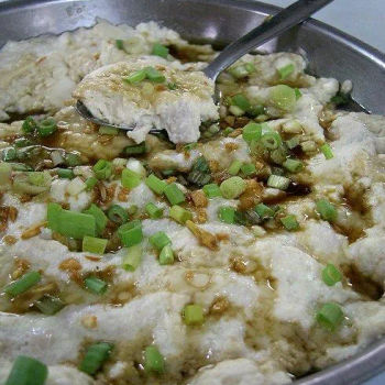 Steamed Tofu with Fish Paste