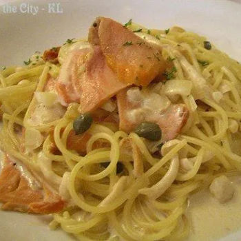 Smoked Salmon Spaghetti