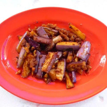 Stir fried eggplant