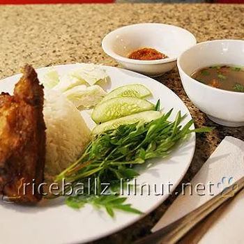 Nasi Ayam Penyet With Ulam Raja And Sambal