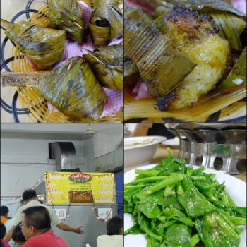 Pandan Chicken, Stir-fried Kailan