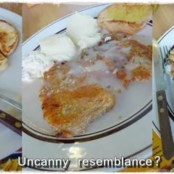 Chicken Chop with Mushroom Sauce